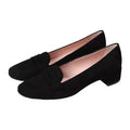 48029 - Black Suede Heel for Teen/Women by Pretty Ballerinas