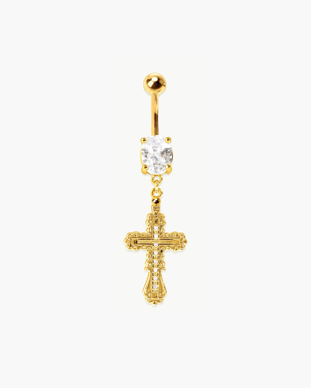 Everette Cross Belly Ring